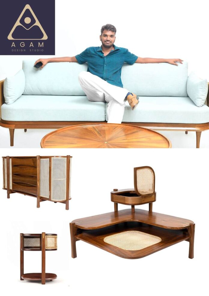 AGAM Design Studio,Nandha Ravichandran,Furniture Designer Nandha Ravichandran,UKIYO Collection